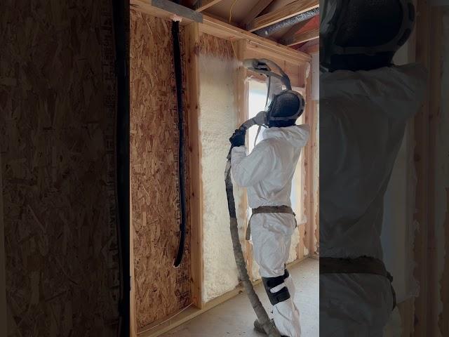 Have you ever seen open cell foam? #construction #insulation #work #bluecollar #fyp #popular