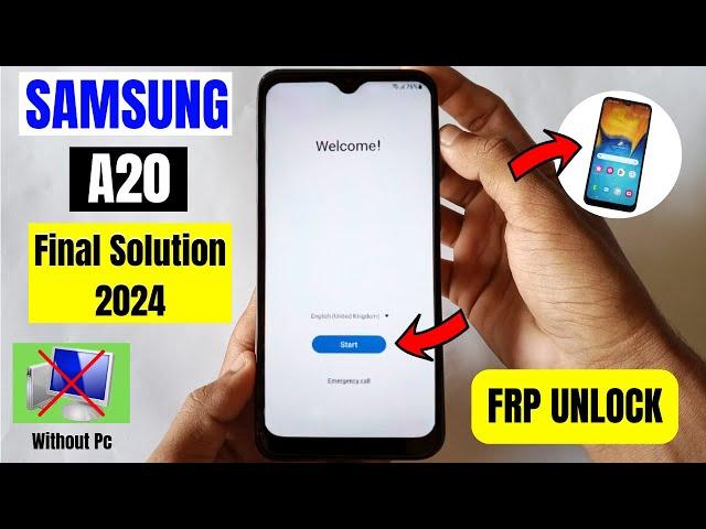 Samsung Galaxy A20 (SM-A205F) FRP Bypass/Unlock 2024 Android 11 Without Pc | Google Account Unlock