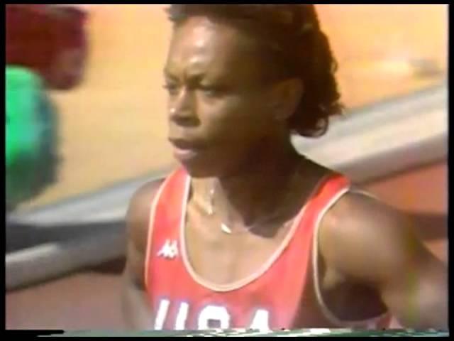 Olympics - 1984 Los Angeles - Track - Womens 100m Heat 2 - USA Alice Brown   imasportsphile