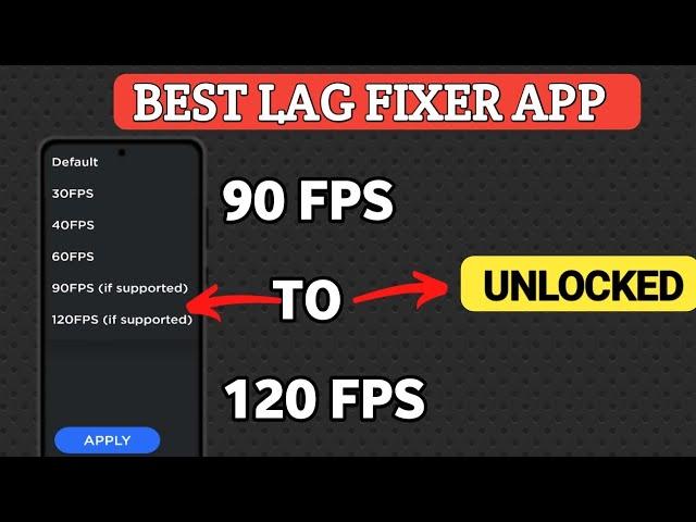 Official Trick  - 90 Fps To 120 Fps Unlocked - Best Game Booster For PUBG