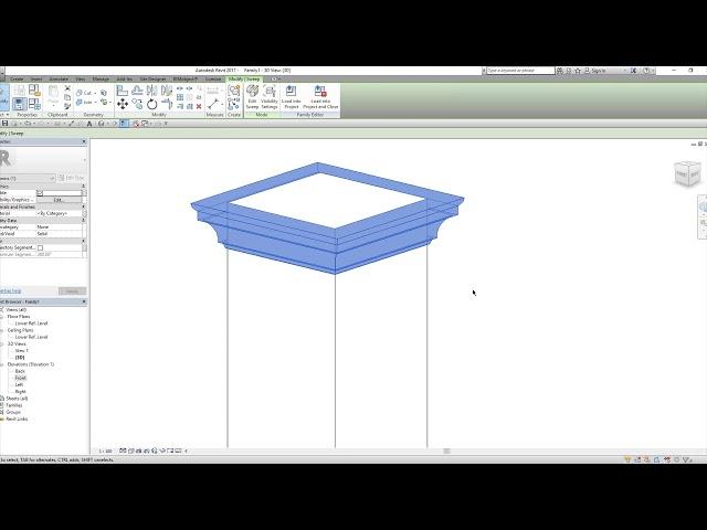 It's Easy! - How to create parametric column with molding using Revit (Part 1)