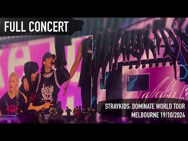 DominATE Melbourne Stray Kids 2024 | Full Concert | Fan Cam