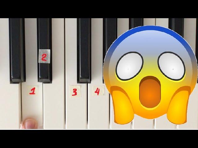 HOW to play HORROR melody (EASY PIANO 4 keys)