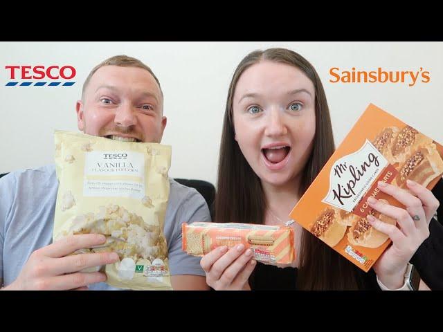 TASTE TESTING 'NEW IN' SNACKS FROM TESCO & SAINSBURYS | JULY 2024