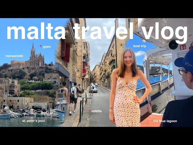 malta vlog | valletta, blue lagoon, camino island, st. peter's pool & more!