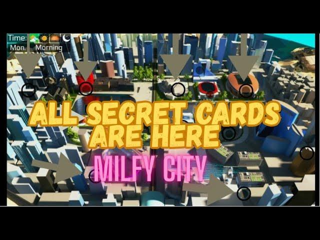 Milfy City V1.0e New Version -  All Secret Cards Location and Secret Scenes