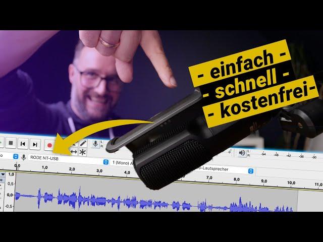 Eigenes Voice Over aufnehmen - schnell, einfach und kostenfrei!