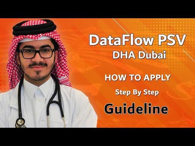 How to apply/register for DataFlow PSV application for DHA Dubai exam? |- Step by Step guidelines