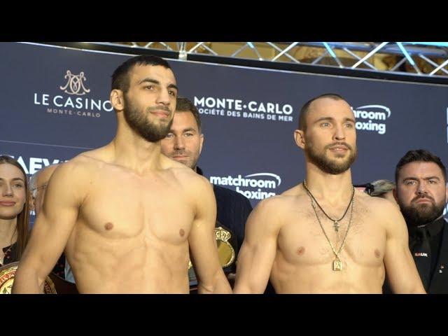 ALL RUSSIAN FIGHT! RADZHAB BUTAEV v ALEXANDER BESPUTIN (OFFICIAL) WEIGH IN & HEAD-TO-HEAD / MONACO