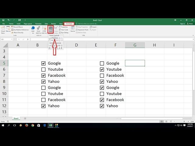 How to Add Check Boxes In MS Excel Sheet (Easy)