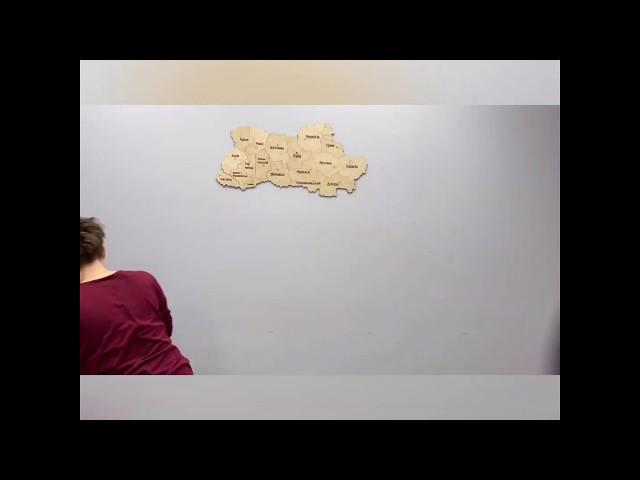 Деревянная карта Украины! Wooden map Ukraine!