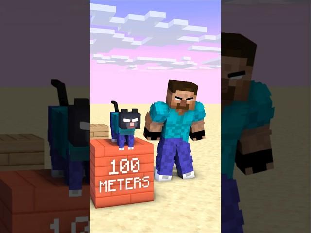 Help Herobrine Cat Jump Long #shorts #minecraft #newupload #helpherobrine