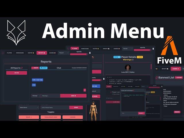 LuxuAdmin - Admin Menu for FiveM