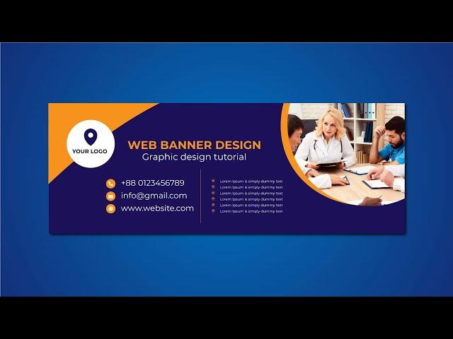 Creative web banner design  used Adobe Illustrator cc || banner design