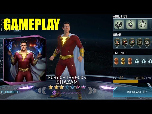 Legendary Fury Of The Gods Shazam Chest Opening And Gameplay Injustice 2 Mobile