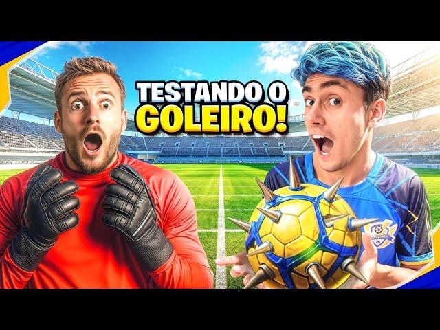 TESTANDO O NOVO GOLEIRO DA TROPA DO RAIO!