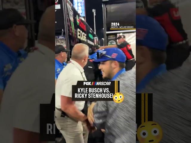 Kyle Busch vs. Ricky Stenhouse  #fight #NASCAR #racing #kylebusch #rickystenhouse