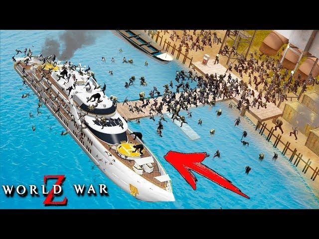 МИЛЛИАРД ЗОМБИ СНЕСЛИ ОГРОМНЫЙ КОРАБЛЬ! ФИНАЛ ИГРЫ! НАШЛИ СПАСЕНИЕ В WORLD WAR Z