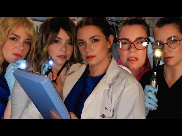 ASMR⭐5⭐ Doctors Examine You | Eye Doctor, Ear Nose & Throat Doctor, Neurologist, Dermatologist