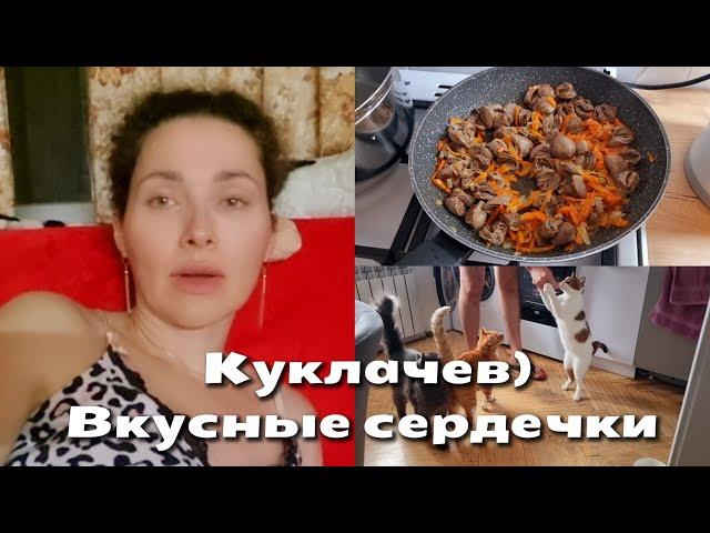 05 октября 2024 г. Все временно.../Куриные сердечки с соусом#рецепт #куриныесердечки #кот