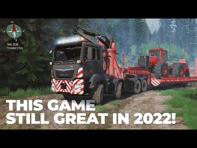 4K Mudrunner in 2022 Still Great! MAN TGS 18.480 8X8 + Latest Adega Graphic Mod 2022