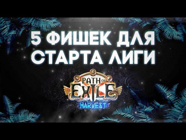 5 фишек для быстрого старта лиги в ПоЕ. Path of exile Harvest.