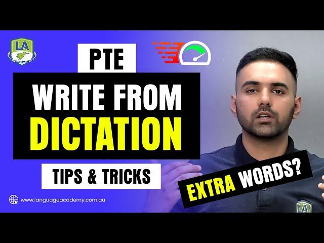 PTE Write From Dictation | Proven Tips and Strategies | Extra Words | Language Academy PTE Experts