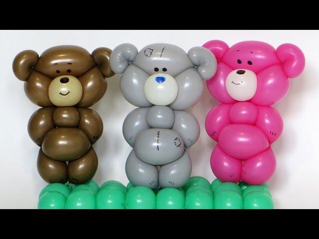 One balloon Teddy bear - twisting tutorial (Subtitles)