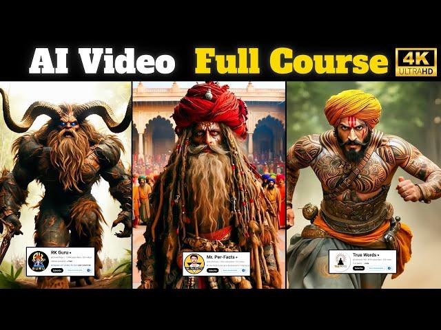 AI Video Kaise Banaye? Faceless YouTube Automation Like @RKGuru & @TrueWords1995  (Free AI Tools)