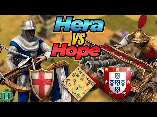 Italians vs Portuguese | 1v1 Arabia | vs Hope | AoE2