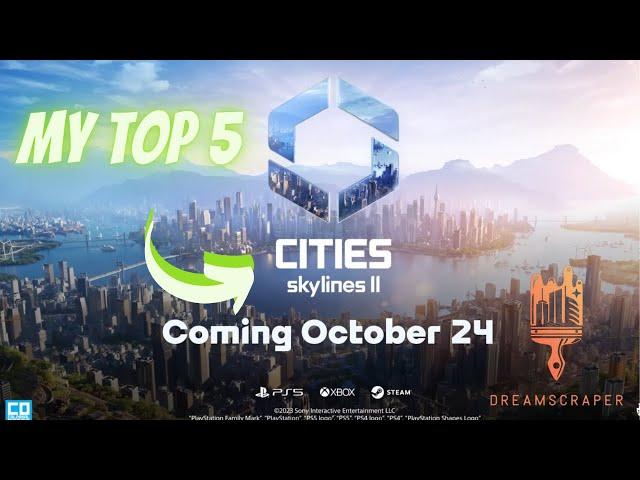 Top 5 features of Cities skylines 2