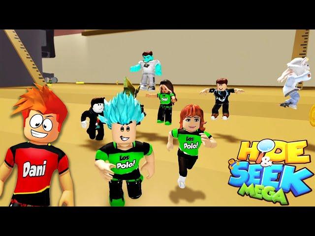 HIDE and SEEK Mega, pero me persiguen TODOS!! Los Polo en Roblox!!