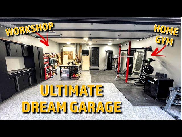 Ultimate Dream Garage Makeover DIY | Part 2 | Home Gym and Workshop