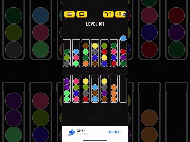 Ball Sort Puzzle  Level 181 No Booster