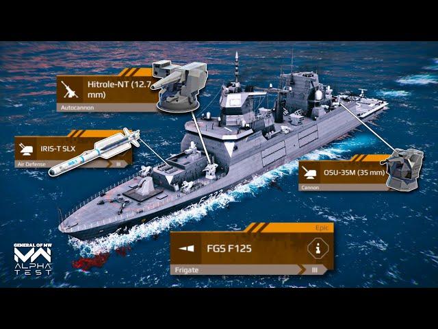 FGS F125 OCTOBER Battle Pass BEAST!? - Frigate Review & Damage Test! - Modern Warships