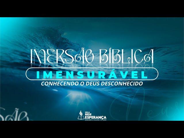 Imersão Bíblica | O Deus do tempo e o tempo de Deus - Aula 6 - Pb. Thiago Silva