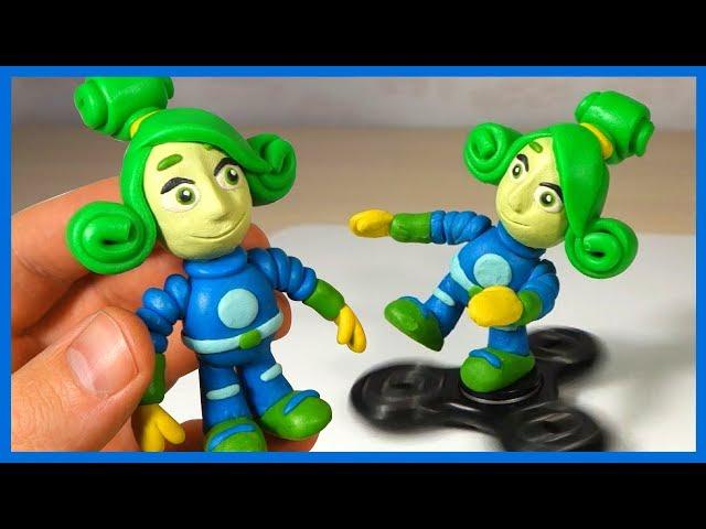 Лепим фиксика Верту из пластилина. Как слепить фиксика. Fixiki in plasticine.