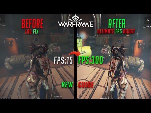 New Guide For (FPS BOOST) in Warframe Lag Fix 2022 (f4fix)
