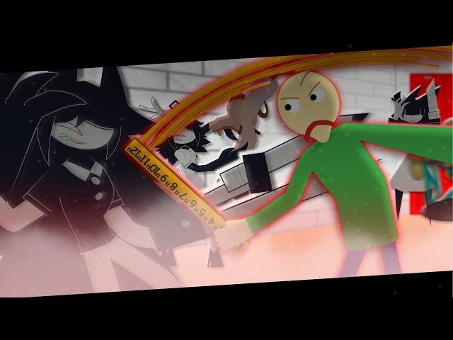 Miss Circle Vs Baldi || (Stick Nodes)