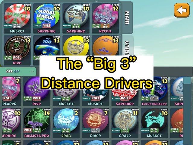 The “Big 3” Distance Drivers : Disc Golf Valley