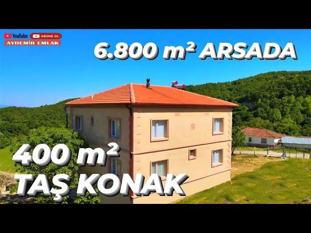 949- (SATIŞTAN VAZGEÇİLDİ) GÖNEN'DE ORMAN MANZARALI KÖYÜN ORTASINDA 6.800 M2 İÇİNDE 400 M2 TAŞ KONAK