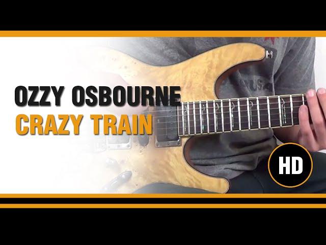 How to play Crazy Train from Ozzy Osbourne- Electric GUITAR LESSON