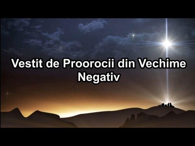 Vestit de proorocii din Vechime Negativ Crestin