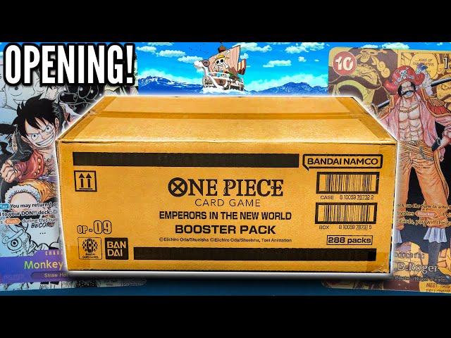 Opening A BROKEN Case Of One Piece Card Game (Emperors In The New World)