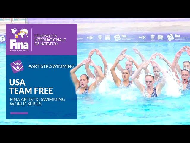 USA  Tremendous Team Free Routine | FINA Artistic Swimming World Series 2021