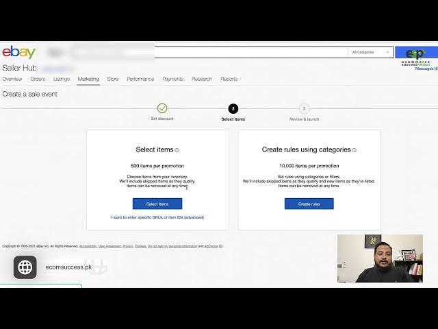 How To Manage Sales Event + Markdown On eBay By Huzaifa Ali?[Urdu/Hindi]