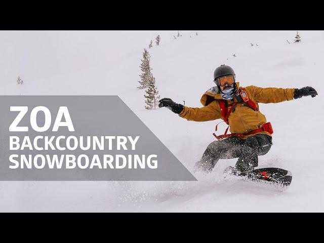 Backcountry Snowboarding Zoa Peak in the Coquihalla, British Columbia