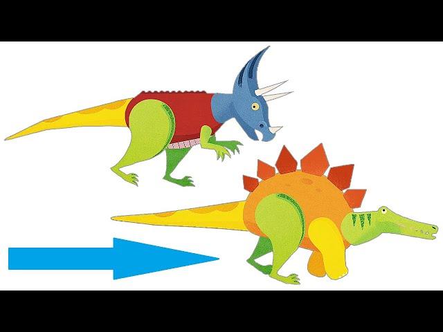 Dinosaur Mix #3 - Mix up the Body, Head, Tail & Legs