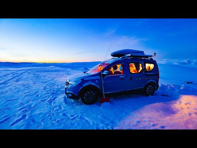 ABENTEUER POLARKREIS [F4]️WINTERTOUR ans NORDKAPP mit dem DACIA Minicamper über Weihnachten