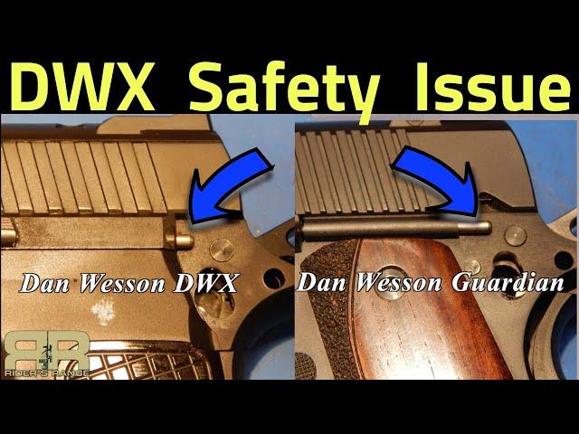 QC Problems with the Dan Wesson DWX Compact Safety?